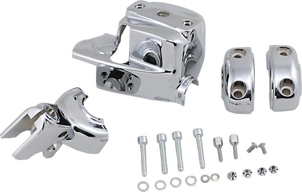 KURYAKYN CHROME BRAKE & CLUTCH CONTROL DRESS-UP KIT HD F/DUAL DISC | 9119