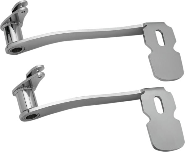 KURYAKYN EXTENDED BRAKE PEDAL FOR TOURING & TRIKE WITH LOWERS CHROME | 9672