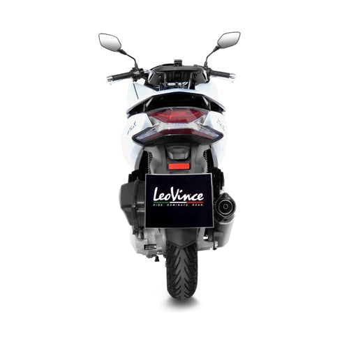 LEOVINCE SBK NERO HONDA PCX 125 INOX with catalyst ECE/EU-APPROVED STAINLESS STEEL FULL SYSTEM | 14062K