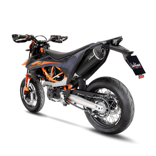 LEOVINCE SBK NERO KTM 690 SMC R/ENDURO INOX with catalyst ECE/EU-APPROVED STAINLESS STEEL SLIP-ON | 14072K