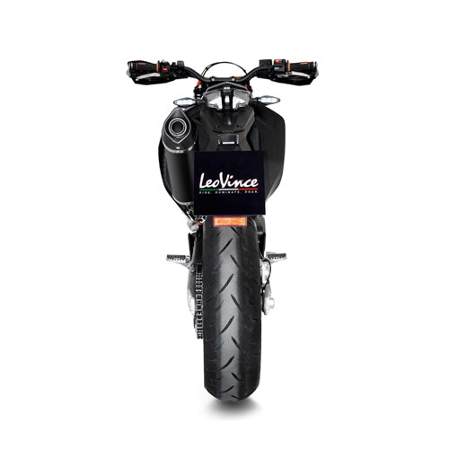 LEOVINCE SBK NERO 1/1 KTM 690 SMC R/ENDURO INOX with catalyst ECE/EU-APPROVED STAINLESS STEEL FULL SYSTEM | 14073K
