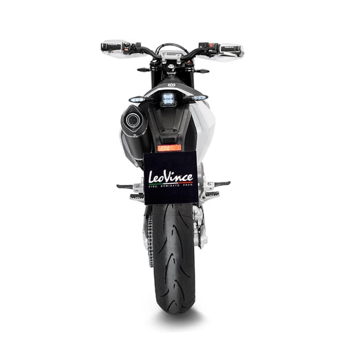 LEOVINCE SBK NERO HUSQVARNA 701 SUPERMOTO/ENDURO/ENDURO LR INOX with catalyst ECE/EU-APPROVED STAINLESS STEEL SLIP-ON | 14074K