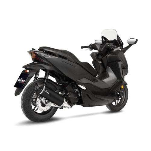 LEOVINCE SBK NERO HONDA FORZA 125 INOX with catalyst ECE/EU-APPROVED STAINLESS STEEL FULL SYSTEM | 14076K