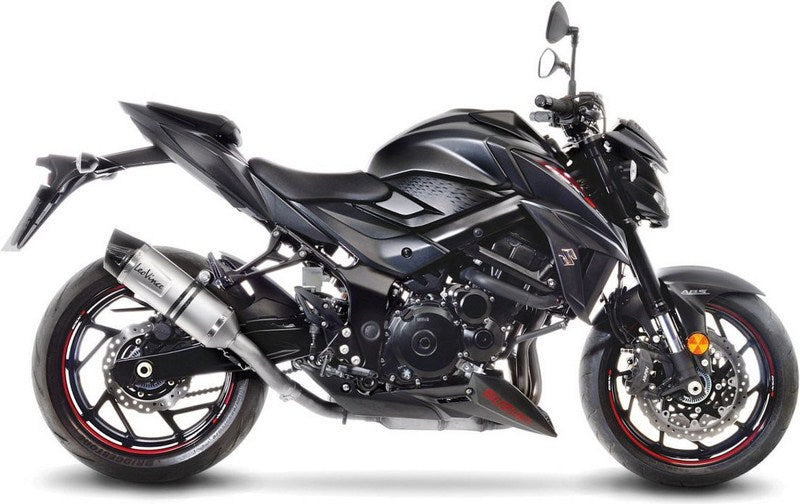 Leovince LV ONE EVO SLIP-ON, STAINLESS STEEL, CARBON FIBER End Cap Ece-Approved for SUZUKI GSX-S 750/Z ABS (2017-2019) | 14175E