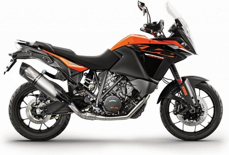 Leovince LV ONE EVO SLIP-ON, STAINLESS STEEL, CARBON FIBER End Cap Ece-Approved for KTM 1090 ADVENTURE/R (2017-2019) | 14192E