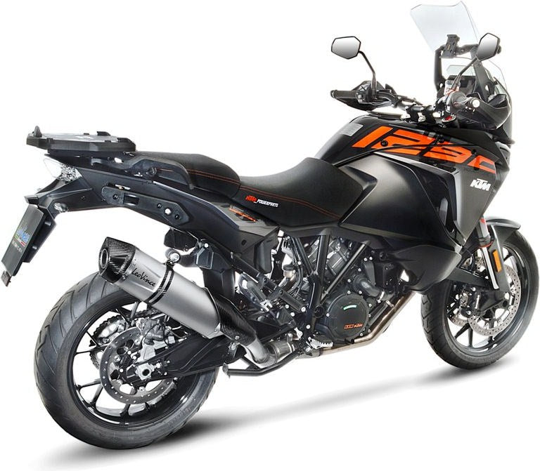 Leovince LV ONE EVO SLIP-ON, STAINLESS STEEL, CARBON FIBER End Cap Ece-Approved for KTM 1090 ADVENTURE/R (2017-2019) | 14192E