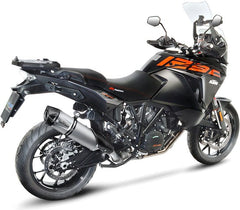 Leovince LV ONE EVO SLIP-ON, STAINLESS STEEL, CARBON FIBER End Cap Ece-Approved for KTM 1090 ADVENTURE/R (2017-2019) | 14192E