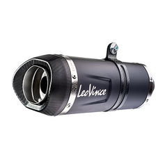 LEOVINCE SBK LV ONE EVO 2/1 MT-07/MT-07 TRACER/XSR 700 INOX BLACK with catalyst ECE/EU-APPROVED STAINLESS STEEL FULL SYSTEM | 14251EKB