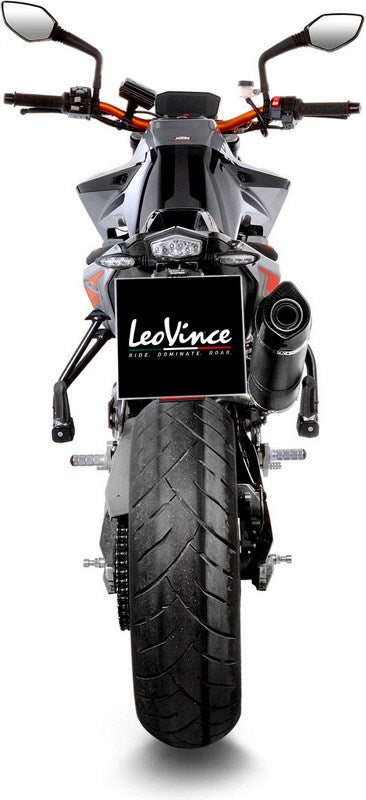 Leovince LV ONE EVO SLIP-ON, CARBON FIBER, CARBON FIBER End Cap Ece-Approved for KTM 790 DUKE (2018-2019) | 14254E