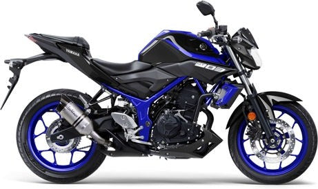 Leovince LV PRO SLIP-ON, STAINLESS STEEL, CARBON FIBER End Cap Ece-Approved for YAMAHA MT-03 (2018-2019) | 14257E