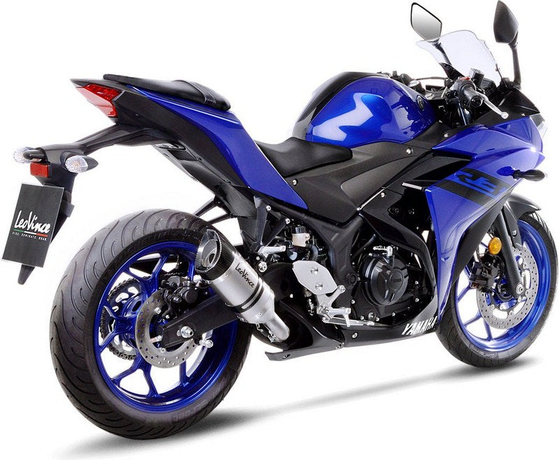 Leovince LV PRO SLIP-ON, STAINLESS STEEL, CARBON FIBER End Cap Ece-Approved for YAMAHA MT-03 (2018-2019) | 14257E