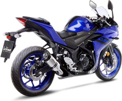 Leovince LV PRO SLIP-ON, STAINLESS STEEL, CARBON FIBER End Cap Ece-Approved for YAMAHA MT-03 (2018-2019) | 14257E