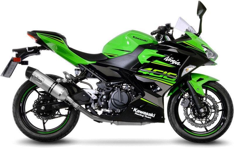 Leovince LV ONE EVO SLIP-ON, STAINLESS STEEL, CARBON FIBER End Cap Ece-Approved for KAWASAKI NINJA 400 (2018-2019) | 14259E