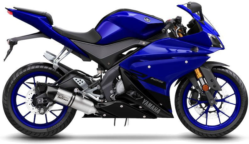 Leovince LV ONE EVO FULL SYSTEM1/1, STAINLESS STEEL, CARBON FIBER End Cap Ece/Eu-Approved for YAMAHA MT-125 (2017-2019) | 14261EK