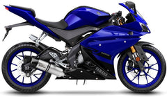 Leovince LV ONE EVO FULL SYSTEM1/1, STAINLESS STEEL, CARBON FIBER End Cap Ece/Eu-Approved for YAMAHA MT-125 (2017-2019) | 14261EK