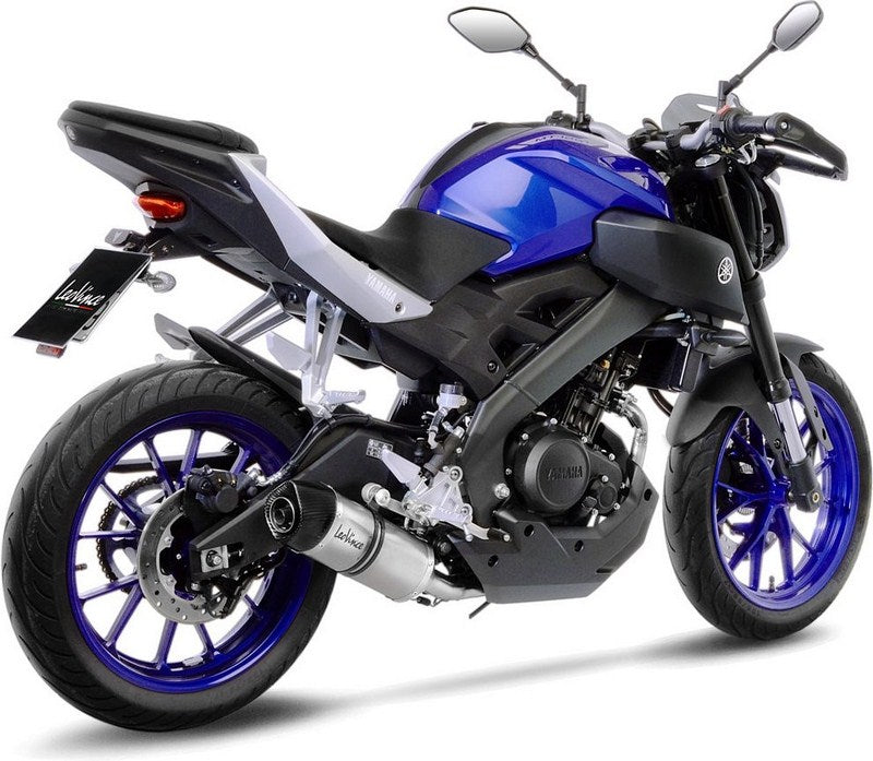 Leovince LV ONE EVO FULL SYSTEM1/1, STAINLESS STEEL, CARBON FIBER End Cap Ece/Eu-Approved for YAMAHA MT-125 (2017-2019) | 14261EK