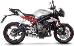 Leovince Slip-On Exhaust Sbk LV One Evo Triumph Street Triple 660/765 S/SA2/R/R LRH/RS Inox | 14288EU