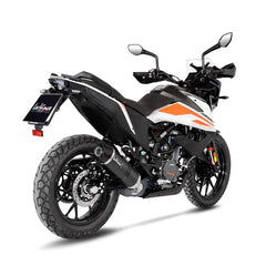 LEOVINCE SBK LV ONE EVO BLACK KTM 390 ADVENTURE INOX ECE-APPROVED STAINLESS STEEL SLIP-ON | 14346EB