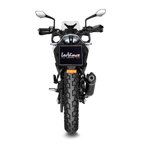 LEOVINCE SBK LV ONE EVO BLACK KTM 390 ADVENTURE INOX ECE-APPROVED STAINLESS STEEL SLIP-ON | 14346EB