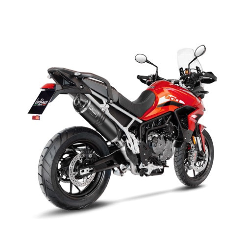 LEOVINCE SBK LV ONE EVO BLACK TRIUMPH TIGER 900 GT/RALLY/PRO INOX ECE-APPROVED STAINLESS STEEL SLIP-ON | 14352EB