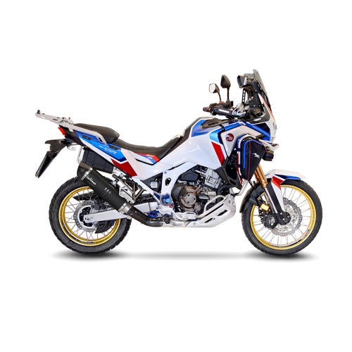 LEOVINCE SBK LV ONE EVO BLACK HONDA CRF 1100 L AFRICA TWIN/ADVENTURE SPORT/DCT INOX ECE-APPROVED STAINLESS STEEL SLIP-ON | 14355EB