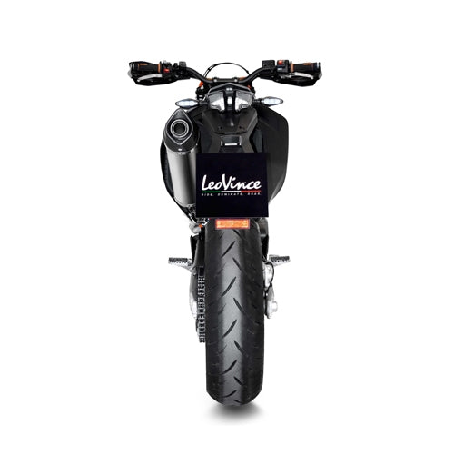 LEOVINCE SBK LV ONE EVO 1/1 KTM 690 SMC R/ENDURO INOX with catalyst ECE/EU-APPROVED STAINLESS STEEL FULL SYSTEM | 14364EK