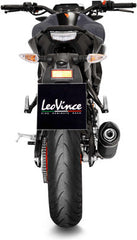 Leovince Full System Exhaust Sbk LV One Evo Black 1/1 Yamaha MT-125 / XSR 125 / YZF-R125 Inox | 14365EBU