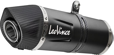 Leovince Full System Exhaust Sbk LV One Evo Black 1/1 Yamaha MT-125 / XSR 125 / YZF-R125 Inox | 14365EBU