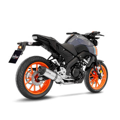 LEOVINCE SBK LV ONE EVO 1/1 YAMAHA MT-125/XSR 125/YZF-R125 INOX with catalyst ECE/EU-APPROVED STAINLESS STEEL FULL SYSTEM | 14365EK
