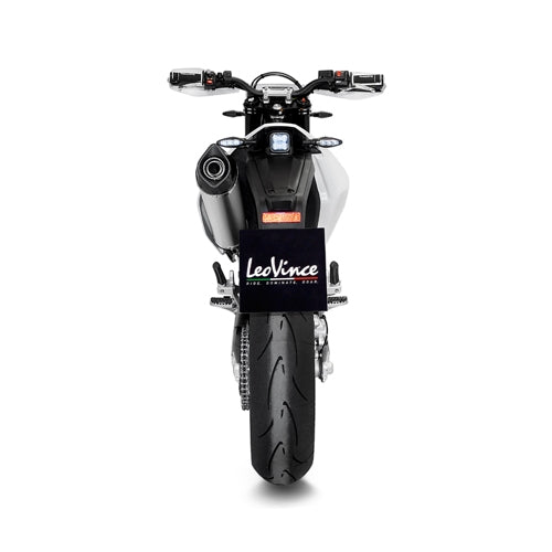 LEOVINCE SBK LV ONE EVO 1/1 HUSQVARNA 701 SUPERMOTO/ENDURO/ENDURO LR INOX with catalyst ECE/EU-APPROVED STAINLESS STEEL FULL SYSTEM | 14368EK