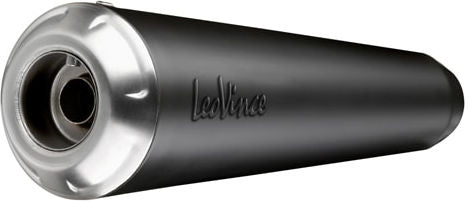 Leovince 2 Slip-On Exhaust Classic Racer Black Royal Enfield Continental GT 650 / InteRCeptor 650 | 15007BU