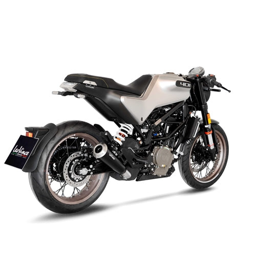 LEOVINCE SBK GP ONE HUSQVARNA SVARTPILEN/VITPILEN 125/401 ECE-APPROVED STAINLESS STEEL SLIP-ON | 15126