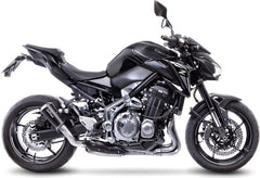 Leovince LV-10 BLACK SLIP-ON, STAINLESS STEEL, STAINLESS STEEL End Cap Ece-Approved for KAWASAKI Z 900 (2017-2019) | 15204B