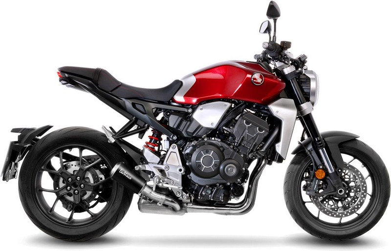 Leovince LV-10 BLACK SLIP-ON, STAINLESS STEEL, STAINLESS STEEL End Cap Racing Use Only for HONDA CB 1000 R (2018-2019) | 15222B