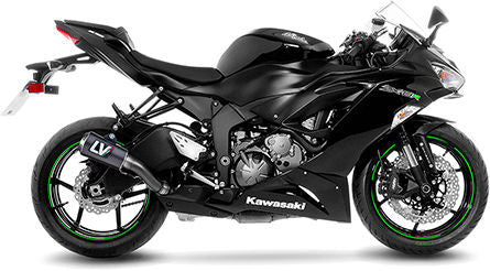 Leovince Slip-On Exhaust Sbk LV-10 Carbon Kawasaki ZX-6R Ninja/636 | 15233CU