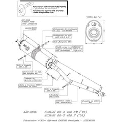 Leovince X3 SLIP-ON, ALUMINIUM E-Approved for SUZUKI DR-Z 400 S (2001-2008) | 3836