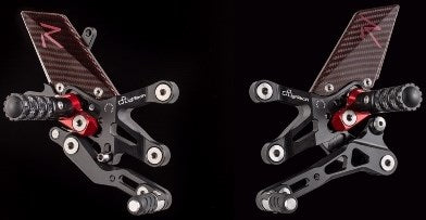 Lightech "R" VERSION ADJ. REAR SETS , REVERSE SHIFTING - BMW S1000RR (09-14) + S 1000 R (14-16) | FTRBM002R