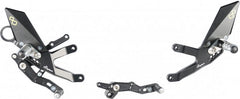 Lightech ADJUSTABLE REAR SETS WITH FOLD UP FOOTPEG BMW S1000RR (15-17) + S 1000 R (17) | FTRBM004W