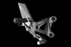 Lightech ADJUSTABLE REAR SETS WITH FOLD UP FOOTPEG YAMAHA R6 (08-16) | FTRYA002W