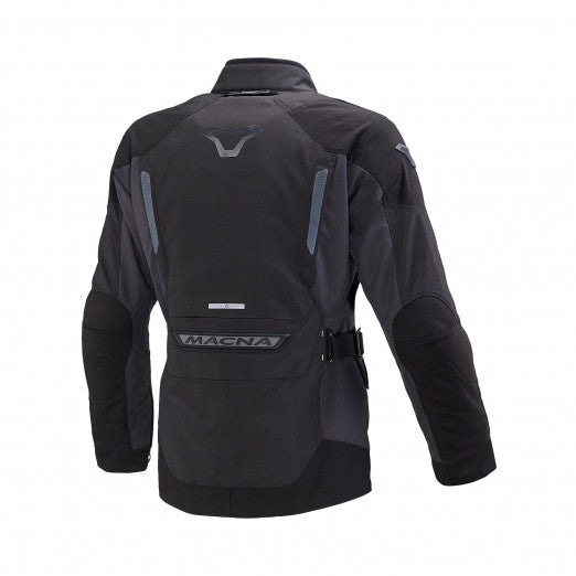 Macna Equator Mens Textile Jackets - Waterproof Black/Dark grey | 1653236-180