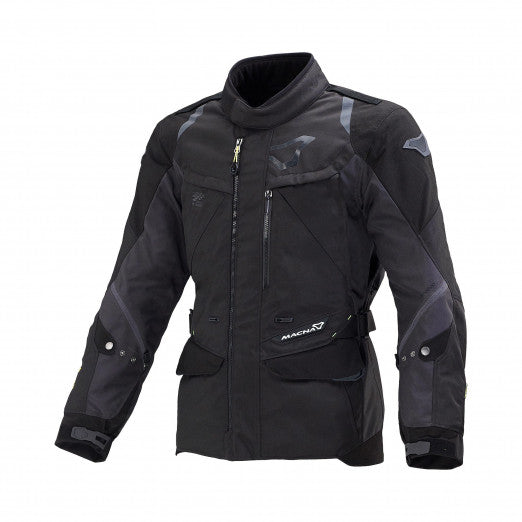Macna Equator Mens Textile Jackets - Waterproof Black/Dark grey | 1653236-180