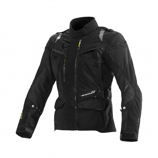 Macna Equator Ladies Women's Textile Jackets - Waterproof Black/dark grey | 1653250-180