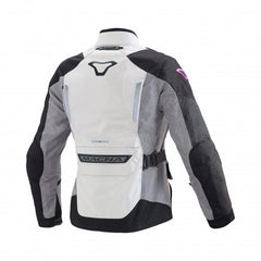 Macna Equator Ladies Women's Textile Jackets - Waterproof Light grey/black | 1653250-881