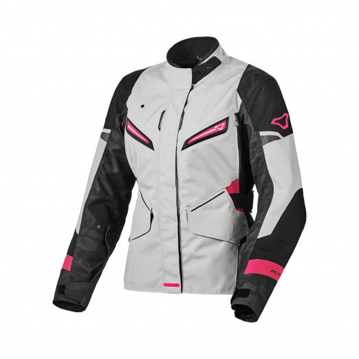 Macna Sonar Women's Textile Jackets - Waterproof L-Grey/Pink/Black/Camo | 1653254-816