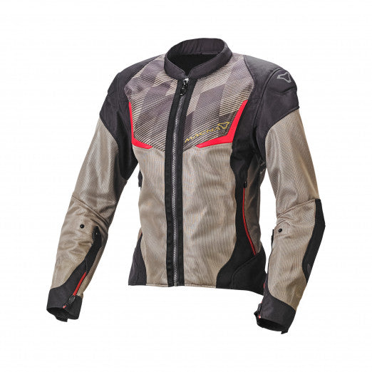 Macna Orcano Women'S Textile Summer Jackets Olive/Red/Black | 1653256-713