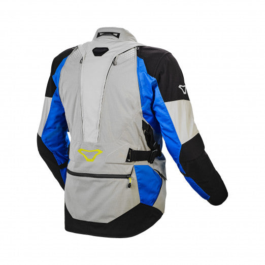 Macna Fusor Mens Textile Jackets - Waterproof L-Grey/Blue/Black | 1653261-851