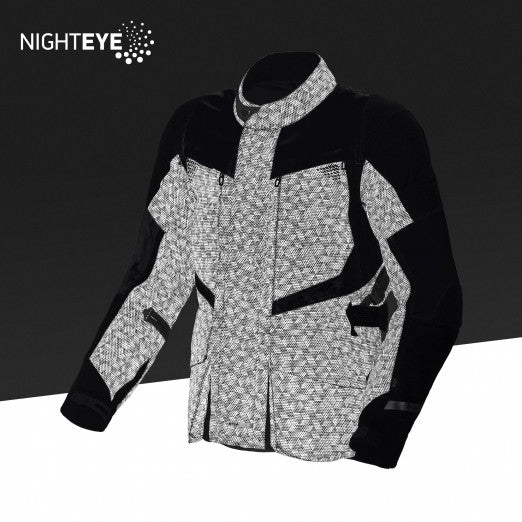 Macna Fusor Mens Textile Jackets - Waterproof NightEye/Neon Yellow | 1653262-117