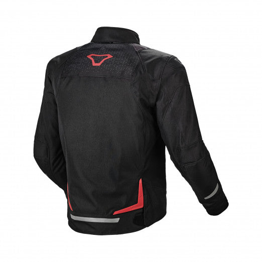 Macna Durago Mens Textile Jackets - Waterproof Black/Red | 1653265-130