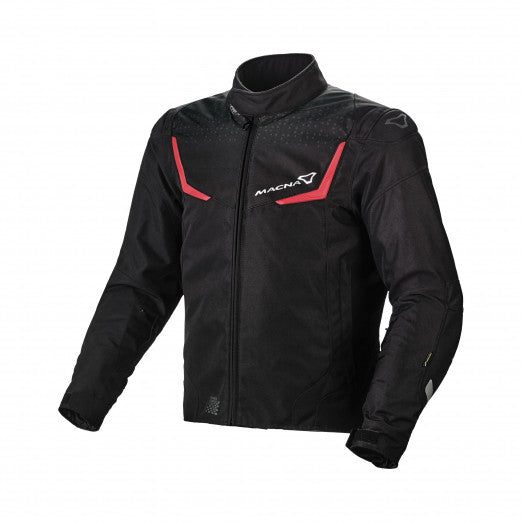Macna Durago Mens Textile Jackets - Waterproof Black/Red | 1653265-130