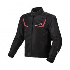 Macna Durago Mens Textile Jackets - Waterproof Black/Red | 1653265-130